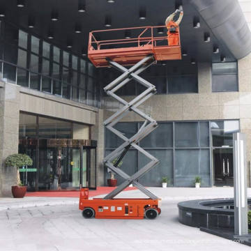 Plataforma de trabajo aérea elevadora de tijera móvil hidráulica elevadora de tijera elevadora para un hombre